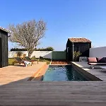 With Pool Between Village, Beach, And Forest Ars-en-Re