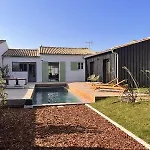 With Pool Between Village, Beach, And Forest Ars-en-Re