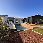 With Pool Between Village, Beach, And Forest *