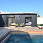 With Pool Between Village, Beach, And Forest Ars-en-Re